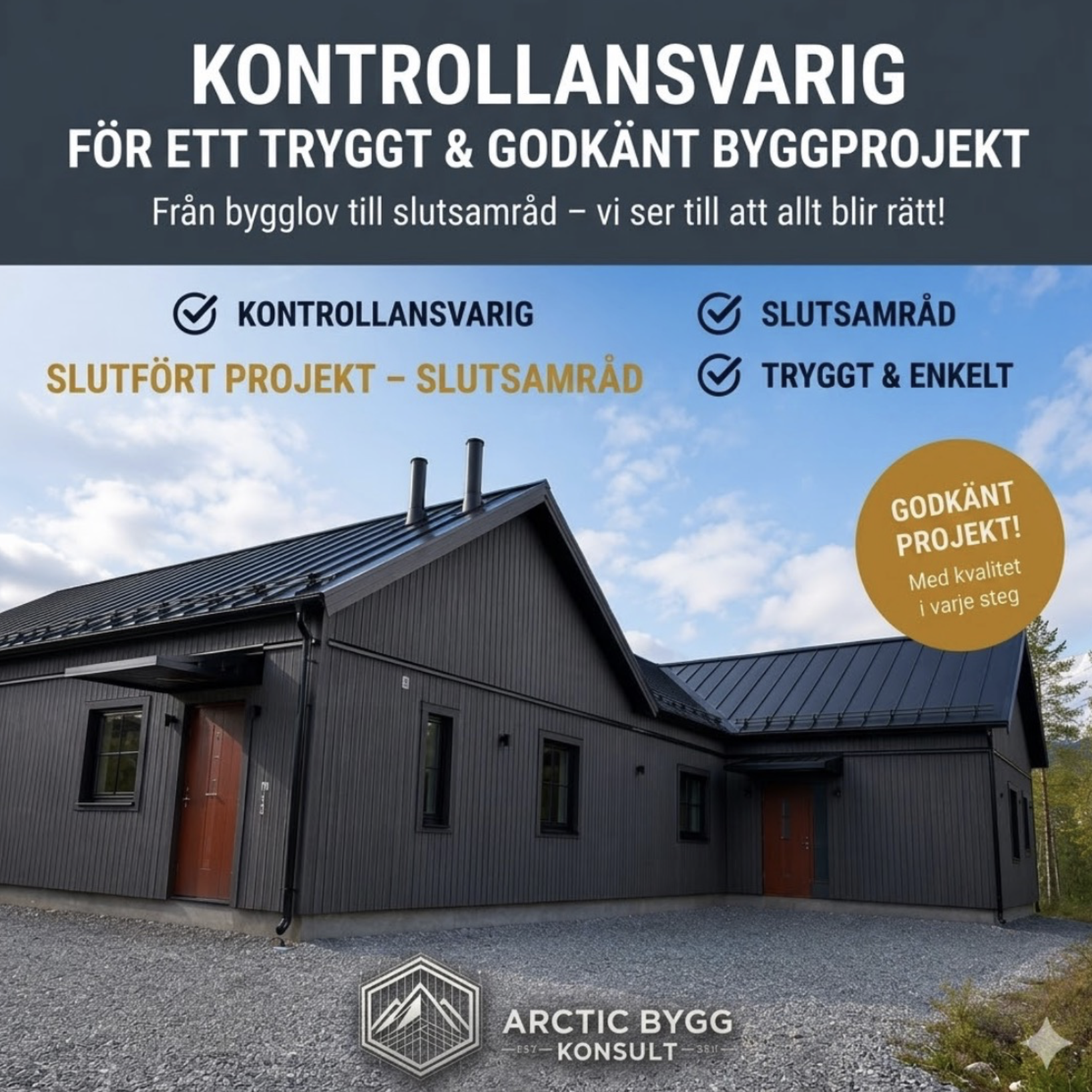 Godkänt projekt och slutbesked i Umfors